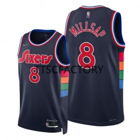 Dres Philadelphia 76ers Paul Millsap 8 Nike 2021-2022 City Editon Swingman - Muške